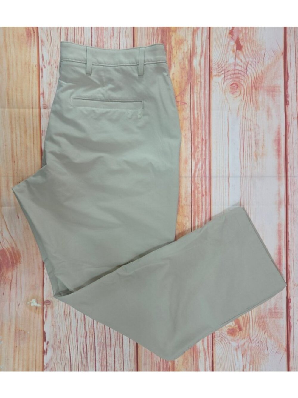 Under Armour Mens Beige Relaxed Fit Golf Pants 40x32